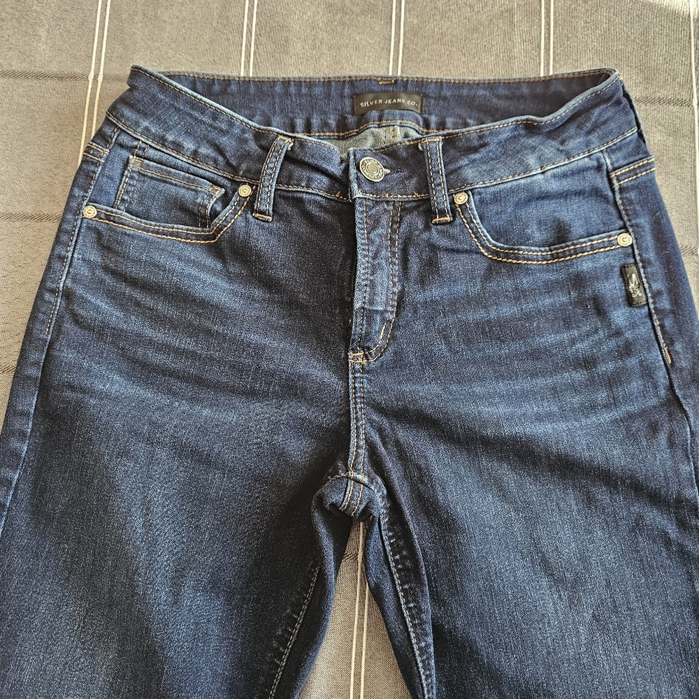 🧡Women's Dark Wash Silver Suki Jeans
